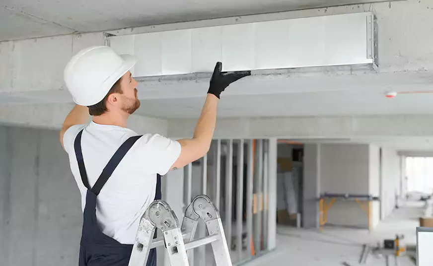 Air Duct Installation Round Lake